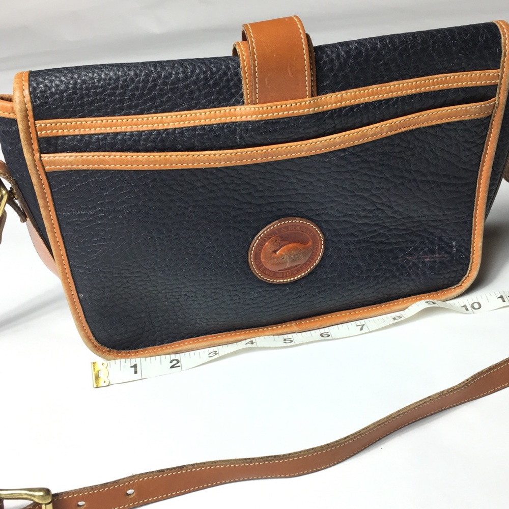 Dooney & Bourke Navy blue leather shoulder bag